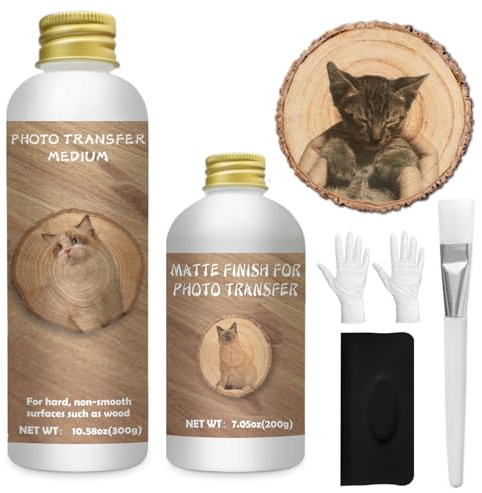 300 ml Fototransfer-Gel, mattes Fototransfergel zum Dekorieren von Möbeln, Familienaktivitäten, Basteln, Erinnerung an Menschen und Veranstaltungen