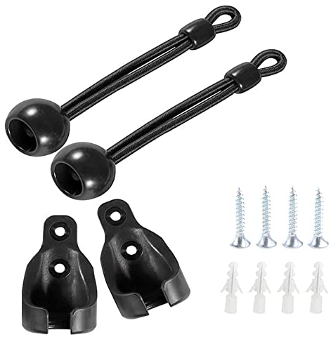 X-Institute Bungee Kit Universeller Ersatz Der Sonnenschutz Installationsbeschläge Außen/Innen Rollo Beschläge (schwarz) Bungee Spanngurte Mit Für Sonnenschutz Freien Robust