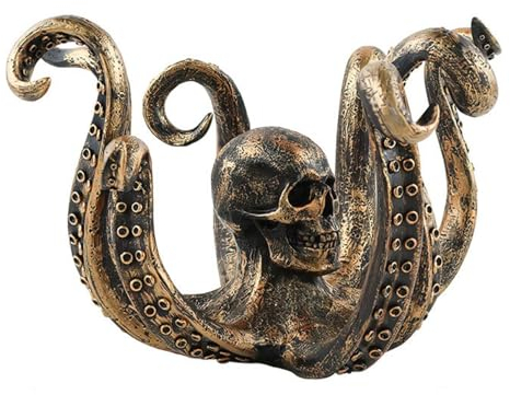 Skeleton Octopus - Octopus Mug Holder | Octopus Cup Holder | Octopus Table Statue | Portable Resin Octopus Statue | Tea Cup Holder | Table Decoration For Kitchen Restaurant, Home Bar Accessories