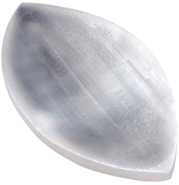 Selenite Crystal Bowl, Tazón de Carga de selenita Bandeja de Soporte de de