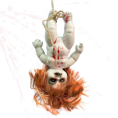 YCVBCY Halloween Gruselige Puppe Gruselige Zombie-Puppe Spukdekoration Horror Dämon Geist Statue Requisite für Outdoor Indoor Garten Home Party Geschenke