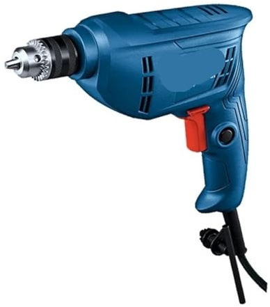 TIEOAXFT Taladro eléctrico Mini con Ranura for Llave, Velocidad Ajustable, Taladro de Impacto rotatorio, Herramienta de perforación Potente for Madera y Metal.(GBM 400)