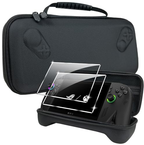 Lemxiee Pochette Housse pour Rog Xbox Ally X & Rog Xbox Ally Coque + [2 Pièces] Protecteur d'écran Verre Trempé pour Rog Xbox Ally X & Rog Xbox Ally 7.0 Accessoire