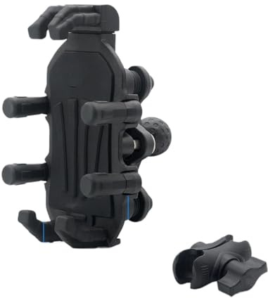 Motorcykel GPS Navigationsfäste Motorcykeltelefonhållare Med Vibrationsdämpare Motorcykelmobilhållare Justerbar Rotation Motorcykelkulhuvudfäste(Handlebar Mount)