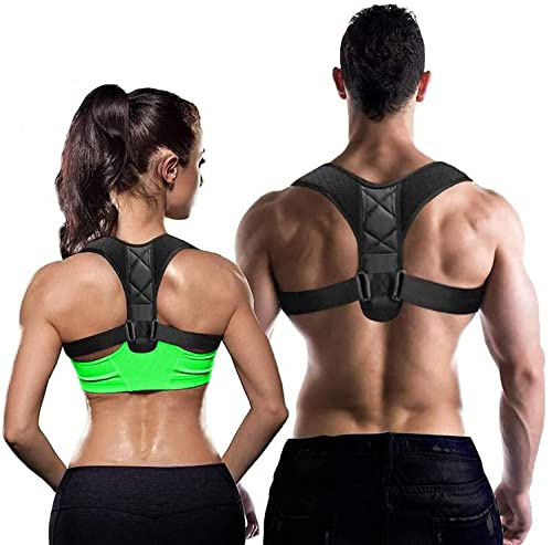 HADSOMUN Haltungskorrektur für eine ergonomische und Körperhaltung - Komfortabler Rückengurt zur Vorbeugung von Schmerzen Damen und Herren