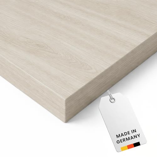 REISS Tischplatte mit Nullfugen-Technologie für Schreibtisch & Homeoffice - Made IN Germany - Robuste Schreibtischplatte - Pflegeleicht & stabil - PEFC-Zertifiziert - (140x70 cm) - (Nordic Teak)