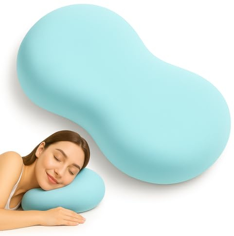 MF Modern Feel Almohada Cervical Viscoelástica Ergonómica – Cojín de Descanso y Relajación con Funda Suave Lavable y Transpirable – Ideal para Sofá y Cama