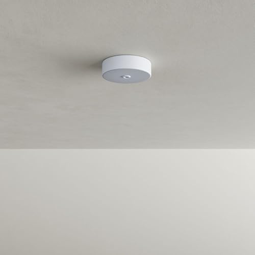 s.luce Schnell-Montage Metall Lampen-Baldachin, Farbe:Weiß
