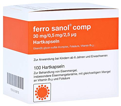 FERRO SANOL comp. Hartkaps.m.msr.überz.Pell 100 St