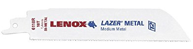 Lenox 6118R Lenox Lazer Metal Reciprocating Saw Blade-6 18T RECIP SAW BLADE
