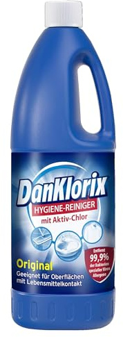 nettoyants d'hygiène DanKlorix originaux, élimine 99,9% des bactéries - 1,5 L