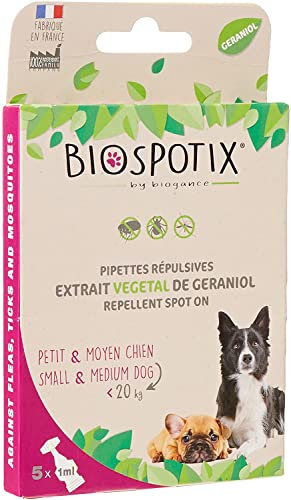 Arppe 2962010100 Biospotix - Pipettes contre les Puces, Les Tiques et les Moustiques, 5 Unités x 1 ml