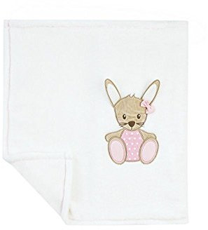 Jacky Baby Mädchen Serie Bunny Jeans Kleid Strampler Bodies Sets Schlafsäcke (70x100 cm, Decke weiß)