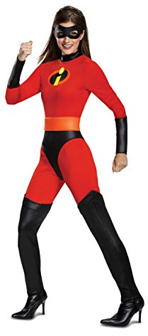 Förklädnad för kvinnor Mrs. Incredible klassiska kostymer i vuxenstorlek, röda, XL 18-20 US