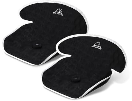Bear and Care - Piddle Pads - Strollers, Bouncers & Car Seat Pad, Waterproof & Machine-Washable Cover on Car Potty for Toddler Toilet Training (Black, Pack of 2)