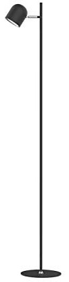 ACMHNC 8W Kabellos Stehlampe LED Dimmbar Touch Stehleuchte Für Wohnzimmer Schlafzimmer Büro, 3600Mah Akku Aufladen Standleuchte Leselampe, 3 Farbtemperatur&Augenschutz,180 ° Drehbarer Schirm,Schwarz