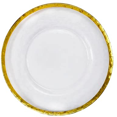Sottopiatto con bordo dorato ThePure. Switzerland