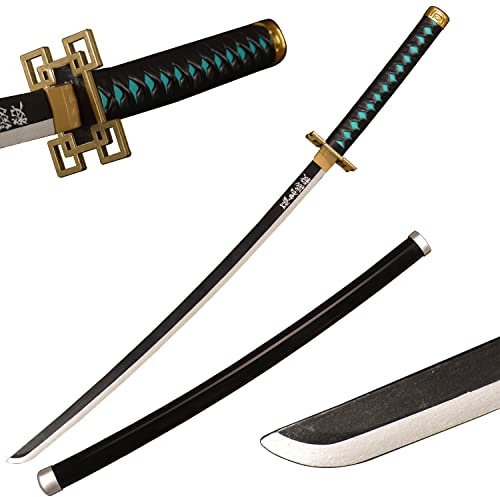 Épée Demon Tokitou Muichirou - Katana en Bois Anime Japonais 104 cm, Sword Warrior Cosplay