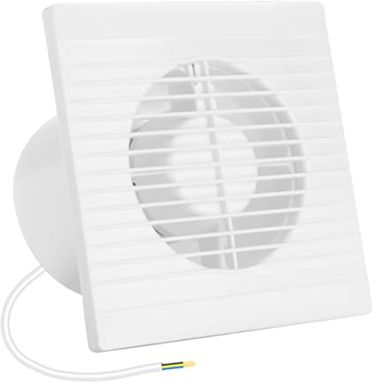 LeKaufen Badlüfter Ø 100 mm WC Lüfter mit Rückstauklappe, Abluftventilator Wandventilator Fenster Ventilator zur Entfeuchtung und Belüftung, 150 m³/Std. und keines Geräusch für Küchen Badezimmer Büro
