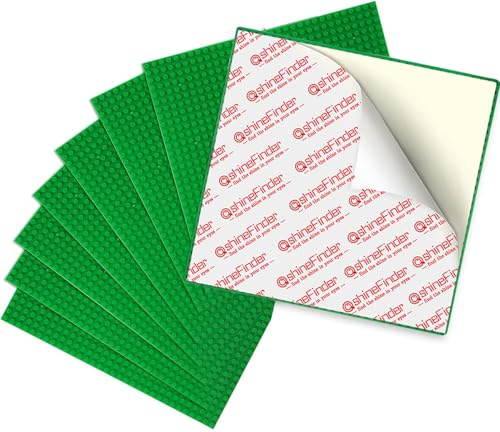 shineFinder Set di 8 Base per Classic, 25,5 x 25,5 cm basi, piastra di base per rimuovere e incollare per tavolo, parete