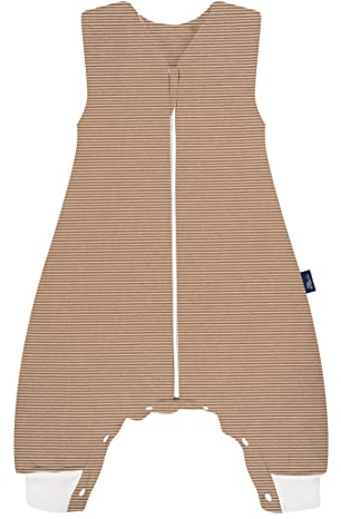Alvi Sleep-Overall Baby Schlafsack mit Füßen Kinderschlafsack aus Baumwolle (GOTS Starfish, 110 cm)
