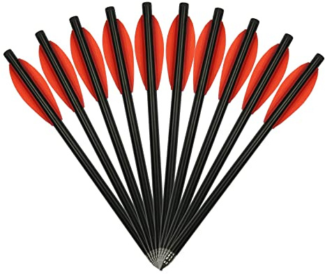 X-Bow FMA Premium Bolzen für Pistolenarmbrüste, 6,5 Zoll, 10er Pack | für kleine Jagd, Präzision, Metallspitze, Jagdpfeil Pistolenarmbrust Armbrust, für Schießübung