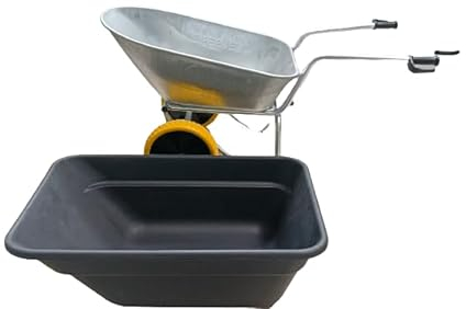 Schubkarre Futterkarre Kippbar 1 x Gestell und Zwei Wannen 150L + 270L Kelberg