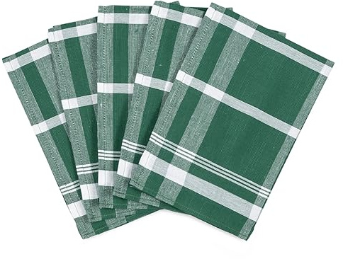 Ross - Exclusiv - 5 X Geschirrtücher - Baumwolle - Leinen - im Set (Grün)