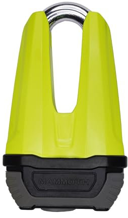 Mammoth Security Sold Secure Gold Disc Lock Renegade Motorcycle Scooter Disc Lock Shackle Padlock HD