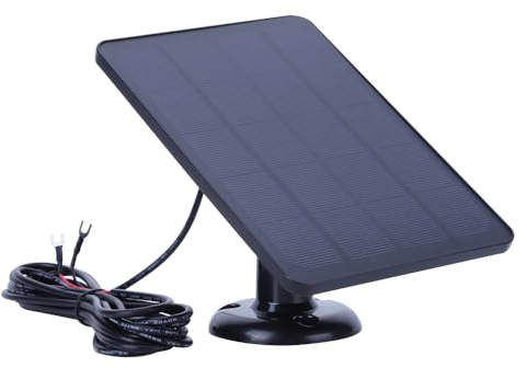 LYEAA 4W 5V Solar Charging Panel Waterproof Solar Battery Charger 360° Adjustable Bracket with 9.8FT Charging Cable for Ring Video Doorbell (Black), 1VE0RA8TL4HD0KQ8AY0