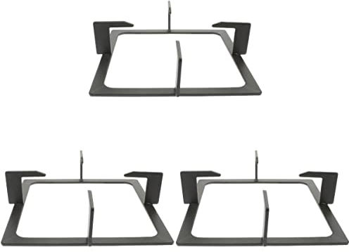 EFARMA Iron Wok Support Ring,Universal Stove Rack, 2 Pack Cast Iron Wok Wok Burner Ring Gas Stove Wok Ring Electric Stove Wok Ring Ring Square Wok (Color : Blackx3pcs) (Color : Blackx3pcs)