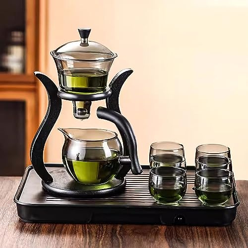 XaEjNzwDT teteras para te Tetera marroqui uego de Cafe Máquina de té de succión magnética para el hogar para Personas perezosas, Juego de té de Kung Fu Completamente automático(Color:G,Size:)