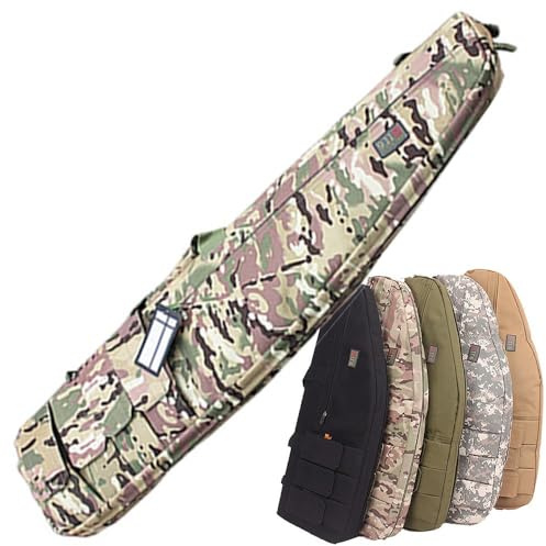 WSFZEG 70/85/100/120CM Taktische Gewehrtasche, Waffentasche Langwaffentasche Futteral Mit Aussentaschen Justierbarem Schultergurt Soft Air Rifle Gun Carry Case Für Langwaffen Gewehr Jagd