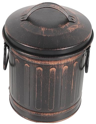 TINEASUR Kamineimer Für Heiße Asche Mehrzweck-ascheimer Garten Verbrennungsofen Mit Griff Für Kamin Holzofen Grill BBQ Camping