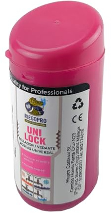 RIEGOPRO Professioneller Teflonfaden, Universaldichtstoff für Gewinde und Rohre, kompatibel mit Kunststoff, PVC und Messing (bis zu 6 Zoll), Klebstoff für starre und flexible Rohre, Rolle mit 80 m