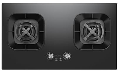 Cuisinière À Gaz 2 Brûleurs, Support De Pot En Cuivre Moulé En Verre Trempé Noir 5,2 KW, Cuisinière De Conversion GPL/NG Avec Protection Contre L'extinction Et Minuterie, For Camping-car À Domicile(LP
