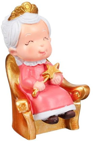 Älteres Paar Figur Oma Kuchen Topper Großeltern Torte Topper Tortenfigur Kuchendeckel Tortendeko Desktop Ornament für Valentinstag Jubiläum Party Dekoration