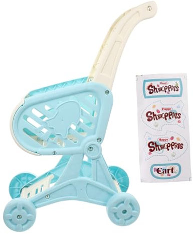 BESTonZON Chariot De Simulation pour Garçon Fille Support De Rangement pour Poupées Chariot De Courses Jouet