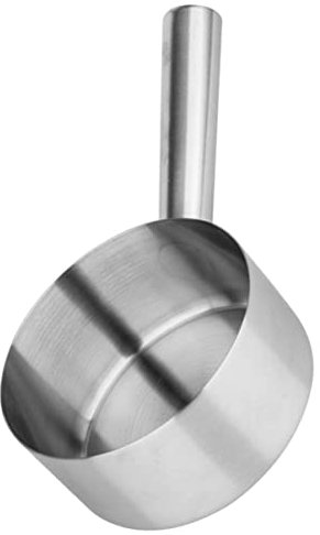 POPETPOP Cucchiaio Acciaio Inox Con Manico Lungo Paletta Per Cucina e Bagno Accessorio Versatile Per Uso Domestico e Giardino