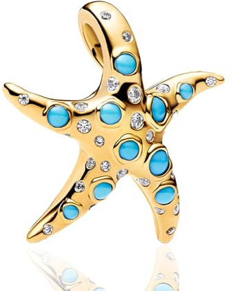 NUNUYAYA Damen Charm Anhänger für Armband 925 Sterling Silber Abschluss Herz Meeresschildkröte Seestern Dangle Charms Beads passend für Armband Halskette,Charm Anhänger Europäischen Armbänder Frauen