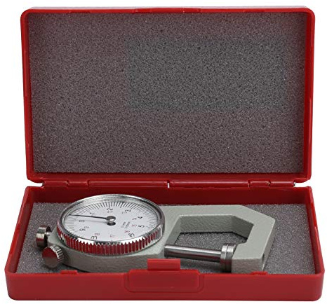 Medidor de espesor de marcado, calibre de medición de espesor de precisión 0-20 mm de 0.1 mm para papel de tela de cuero de papel, película, alambre