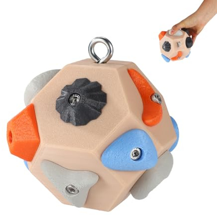 Sinbana Blocs Escalade Artisanaux, 3D Ballon Entraînement Prise Escalade pour Développer Force & Précision Outil Entraînement Portable pour Doigts Cadeau Grimpeurs