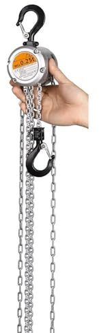 FHSLKXIM Lifting Tool Mini Hand Chain Hoist Hook Mount 0.25/0.5 Ton Capacity 3M Lift Portable Manual Lever Block Lifting Electric Hoists,0.25t