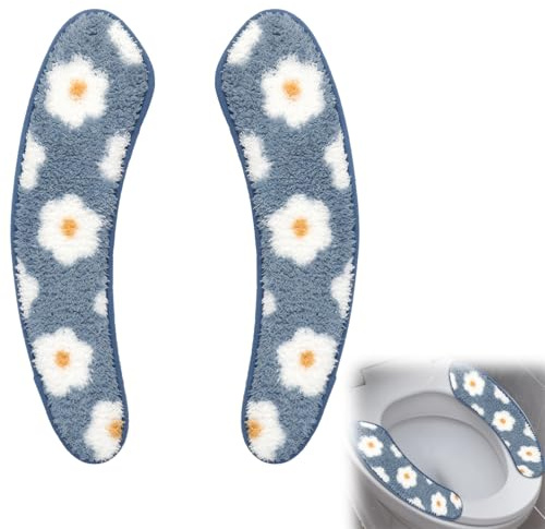LLMSIX Toilet Seat Cushion, Washable and Reusable Toilets Seats Cover Pads, Toilet Seat Cover Thick and Warm for Bathroom Toilets Accessories