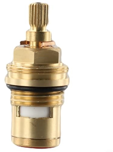 Honseadek Miscelatore Quarto Inserto Ceramica Bsp Filettatura Adatto Lavabo Rubinetti Da Cucina Costruzione In Ottone Rubinetto Ricambio Rubinetto Cartuccia Valvola Girare 12 Bagno per Lavello 50mm 20