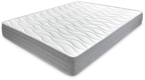 amuéblate Online - Matratze 90 x 200 cm, viskoelastisch, Aris mit Winter-/Sommerseite, ergonomisch, optimaler Komfort und Härte, hygienisch und atmungsaktiv, Dicke 21 cm