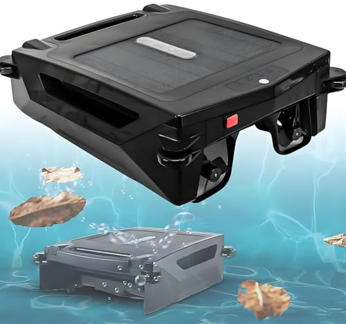 Robot Skimmer de piscina: limpiador automático inalámbrico alimentado por energía solar con modos de carga duales y prevención de obstáculos para limpieza 24/7 de piscinas