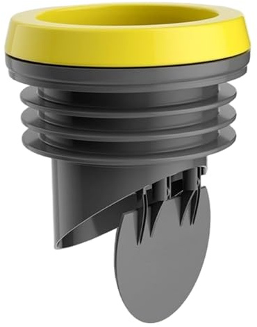 Anelli in cera per flangia per WC con valvola di prevenzione del riflusso, guarnizione per anello per WC in cera a prova di odori e perdite adatta a linee di scarico da 3, 2-4 pollici, flangia