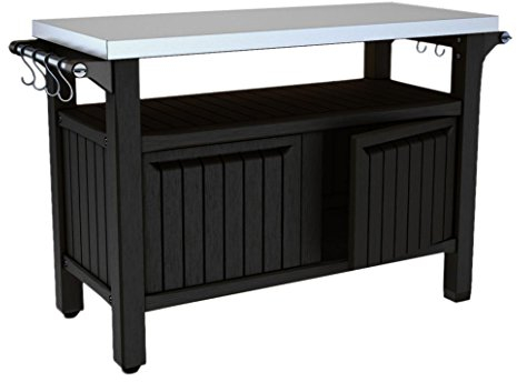 Keter Grill Beistelltisch, 2-türig, braun, 54x123.7x90 cm, 6131