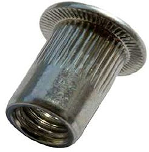 10/20/50/100 Stück Blindnietmuttern Edelstahl A2 Flachkopf Nietmutter (50, M5 x 12.0)